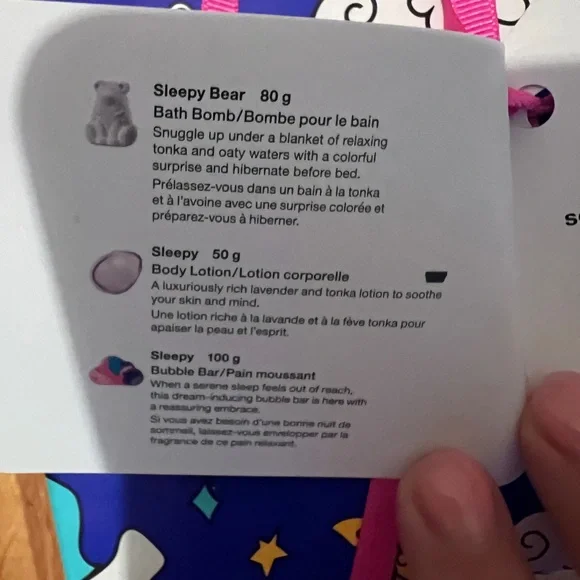 LUSH Sleepy Bear Bath Bomb and Body Lotion Set - Picture 3 of 5